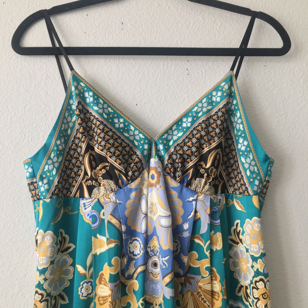 Vintage Art Deco Satin Mini Dress - Picture 3 of 13